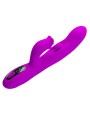 PRETTY LOVE YALANDA VIBRADOR RABBIT OSCILANTE CON PANTALLA LED MORADO