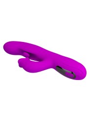PRETTY LOVE YALANDA VIBRADOR RABBIT OSCILANTE CON PANTALLA LED MORADO