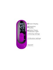 PRETTY LOVE YALANDA VIBRADOR RABBIT OSCILANTE CON PANTALLA LED MORADO