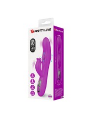 PRETTY LOVE YALANDA VIBRADOR RABBIT OSCILANTE CON PANTALLA LED MORADO