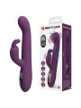 PRETTY LOVE DEE VIBRADOR RABBIT MULTIFUNCION OSCILANTE Y PERCUTOR MORADO