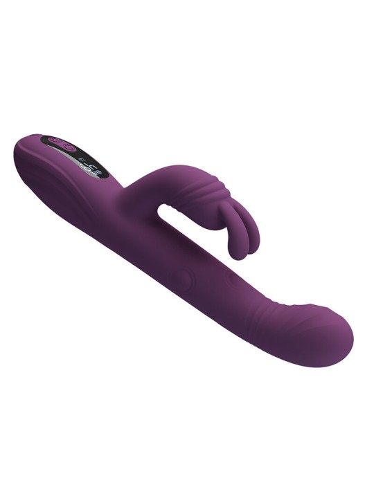 PRETTY LOVE DEE VIBRADOR RABBIT MULTIFUNCION OSCILANTE Y PERCUTOR MORADO