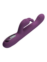 PRETTY LOVE DEE VIBRADOR RABBIT MULTIFUNCION OSCILANTE Y PERCUTOR MORADO