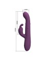 PRETTY LOVE DEE VIBRADOR RABBIT MULTIFUNCION OSCILANTE Y PERCUTOR MORADO