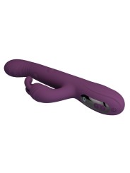 PRETTY LOVE DEE VIBRADOR RABBIT MULTIFUNCION OSCILANTE Y PERCUTOR MORADO