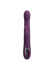 PRETTY LOVE DEE VIBRADOR RABBIT MULTIFUNCION OSCILANTE Y PERCUTOR MORADO