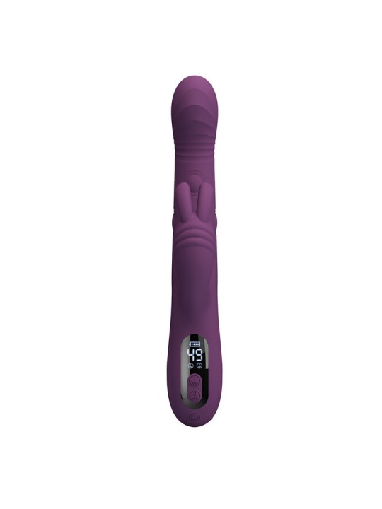 PRETTY LOVE DEE VIBRADOR RABBIT MULTIFUNCION OSCILANTE Y PERCUTOR MORADO