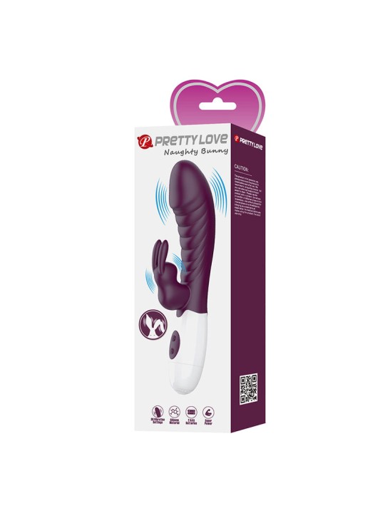 PRETTY LOVE NAUGHTY BUNNY VIBRADOR RABBIT 30 FUNCIONES MORADO
