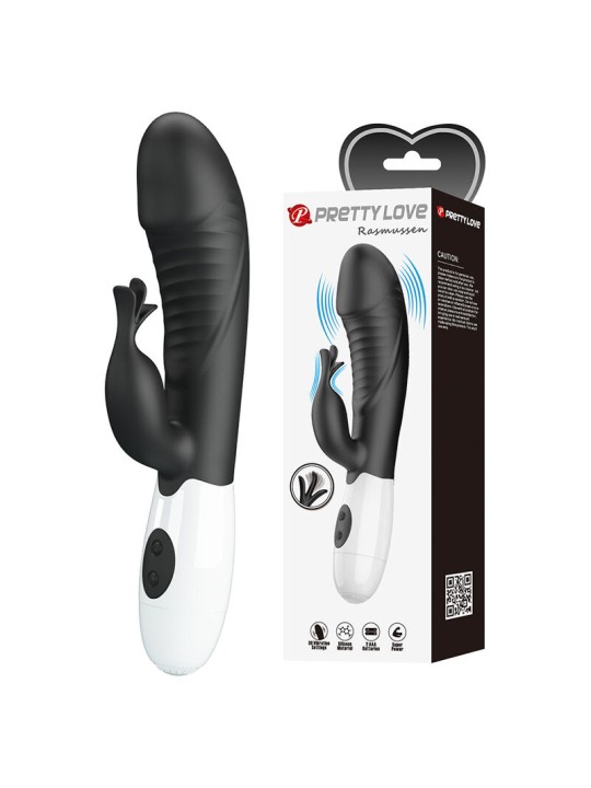 PRETTY LOVE RASMUSSEN VIBRADOR RABBIT 30 FUNCIONES NEGRO