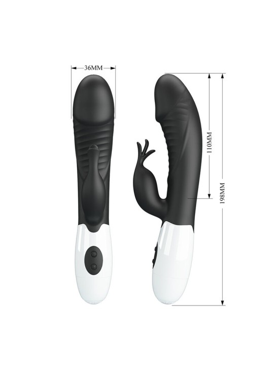 PRETTY LOVE RASMUSSEN VIBRADOR RABBIT 30 FUNCIONES NEGRO