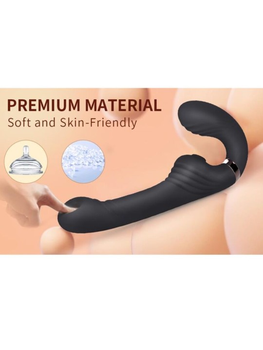 NALONE ALLOW VIBRADOR DOBLE CON ROTACION Y EMPUJE NEGRO
