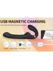 NALONE ALLOW VIBRADOR DOBLE CON ROTACION Y EMPUJE NEGRO