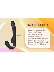NALONE ALLOW VIBRADOR DOBLE CON ROTACION Y EMPUJE NEGRO