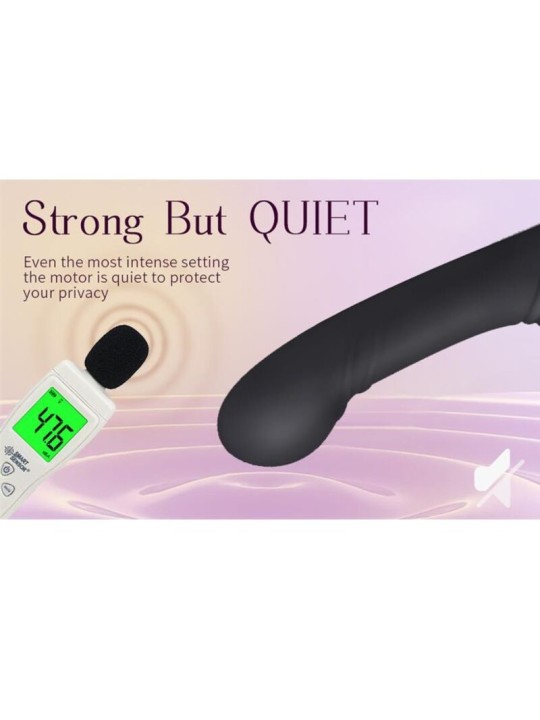 NALONE ALLOW VIBRADOR DOBLE CON ROTACION Y EMPUJE NEGRO
