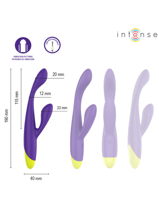 INTENSE PAOLO ESTIMULADOR RABBIT RECARGABLE PARA PUNTO G Y CLITORIS