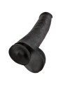 KING COCK DILDO REALISTA CON TESTICULOS 38 CM COLOR NEGRO