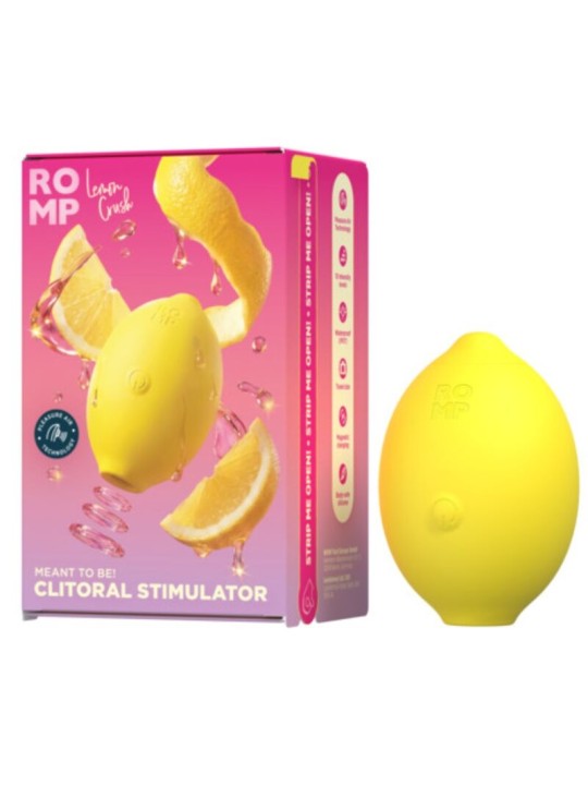 ROMP LEMON CRUSH ESTIMULADOR DE CLITORIS POR ONDAS DE PRESION AMARILLO