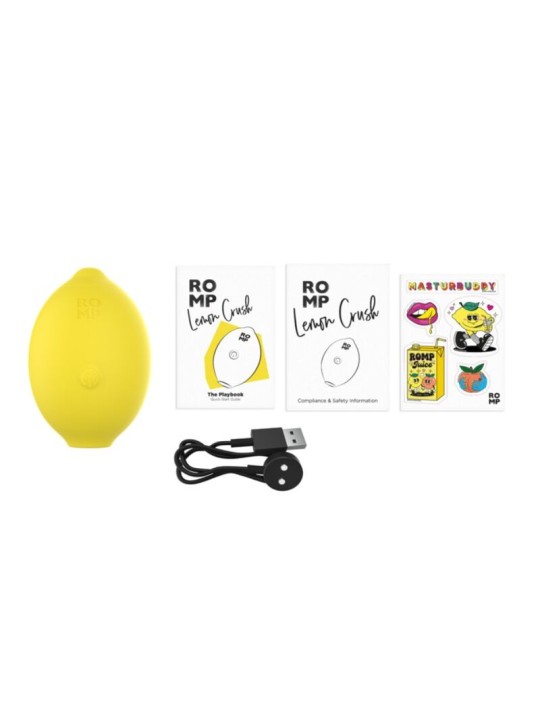 ROMP LEMON CRUSH ESTIMULADOR DE CLITORIS POR ONDAS DE PRESION AMARILLO