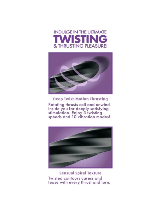ANAL FANTASY ELITE TWIST ECSTASY ESTIMULADOR ANAL GIRATORIO RECARGABLE