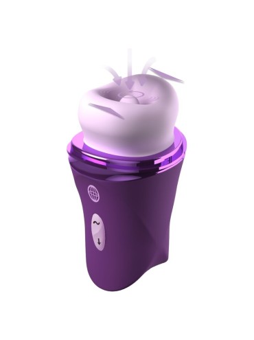 FANTASY FOR HER LUSH KISS PLUSH PURPLE ESTIMULADOR CLITORAL DE SUCCION Y LAMIDO