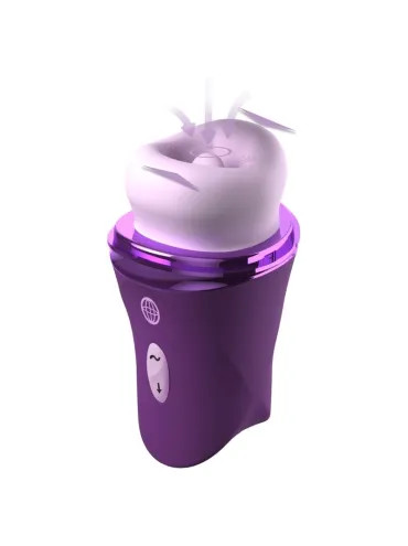 FANTASY FOR HER LUSH KISS PLUSH PURPLE ESTIMULADOR CLITORAL DE SUCCION Y LAMIDO