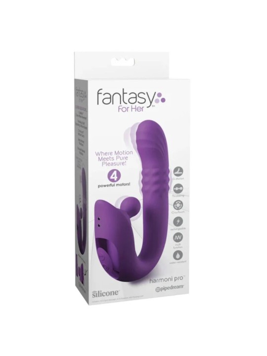 FANTASY FOR HER HARMONI PRO PURPLE VIBRADOR RABBIT PARA PUNTO G Y CLITORIS