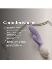 LELO INA TWIST VIBRADOR RABBIT PUNTO G Y CLITORIS LAVANDA