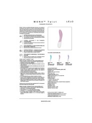 LELO MONA TWIST VIBRADOR PARA PUNTO G RECARGABLE APP CONTROL LAVANDA