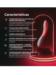 LELO MONA SPECTRA MASAJEADOR INTIMO CON LUZ ROJA RECARGABLE APP CONTROL