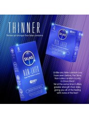 SKINS PRESERVATIVOS SIN LATEX PACK 8