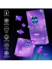 SKINS PRESERVATIVOS SIN LATEX XL PACK 4