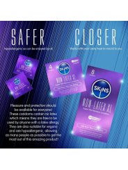 SKINS PRESERVATIVOS SIN LATEX XL PACK 4