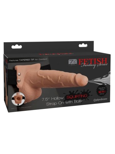 FETISH FANTASY SERIES ARNES AJUSTABLE PENE REALISTICO CON TESTICULOS SQUIRTING 19 CM