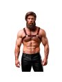 FETISH SUBMISSIVE ATTITUDE ARNES ECOPIEL PECHO HOMBRE NEGRO ROJO