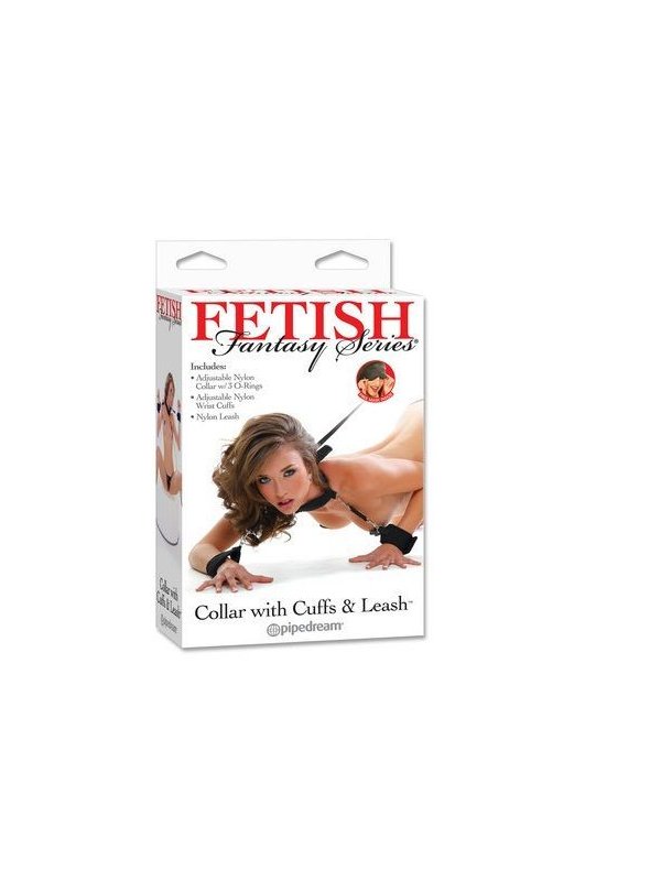 FETISH FANTASY SERIES COLLAR CON ESPOSAS Y CORREA