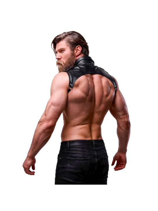 FETISH SUBMISSIVE ATTITUDE ARNES BRIGADE AJUSTABLE ECOPIEL CUELLO HOMBRE
