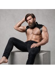FETISH SUBMISSIVE ATTITUDE ARNES BRIGADE AJUSTABLE ECOPIEL CUELLO HOMBRE