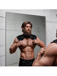 FETISH SUBMISSIVE ATTITUDE ARNES BRIGADE AJUSTABLE ECOPIEL CUELLO HOMBRE
