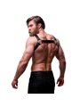 FETISH SUBMISSIVE ATTITUDE ARNES BULLDOG AJUSTABLE NEOPRENO PECHO CRUZADO CON CREMALLERAS HOMBRE