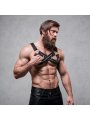 FETISH SUBMISSIVE ATTITUDE ARNES BULLDOG AJUSTABLE NEOPRENO PECHO CRUZADO CON CREMALLERAS HOMBRE