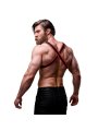 FETISH SUBMISSIVE ATTITUDE ARNES BULLDOG ECOPIEL PECHO HOMBRE NEGRO ROJO