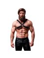 FETISH SUBMISSIVE ATTITUDE ARNES BULLDOG AJUSTABLE ECOPIEL PECHO CRUZADO HOMBRE