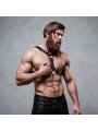 FETISH SUBMISSIVE ATTITUDE ARNES ECOPIEL PECHO CON DOBLE SUJECION Y TACHUELAS HOMBRE