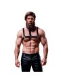 FETISH SUBMISSIVE ATTITUDE ARNES AJUSTABLE ECOPIEL PECHO CON COLLAR HOMBRE