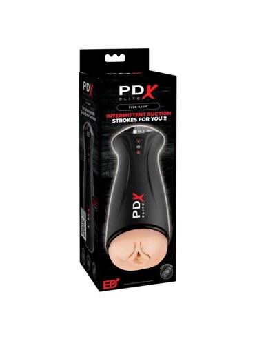 PDX ELITE MASTURBADOR CON SUCCION INTERMITENTE Y VIBRACION FAP GASM