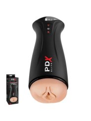 PDX ELITE MASTURBADOR CON SUCCION INTERMITENTE Y VIBRACION FAP GASM