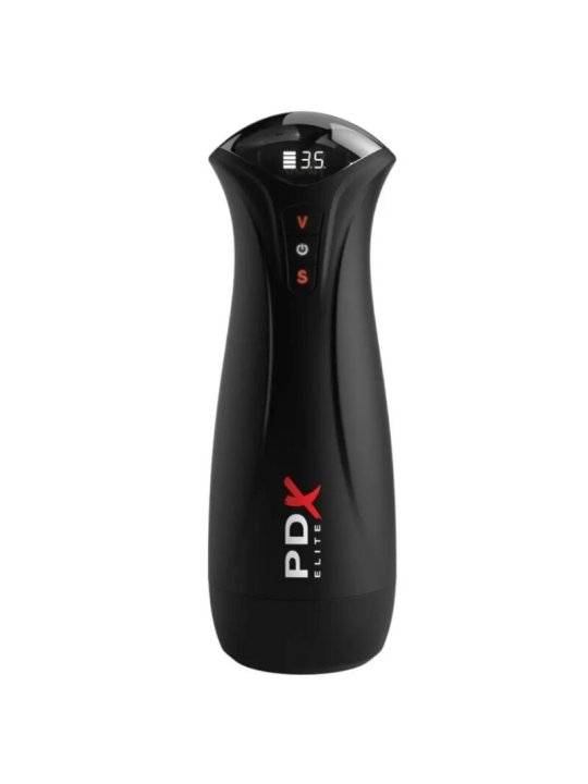 PDX ELITE MASTURBADOR CON SUCCION INTERMITENTE Y VIBRACION FAP GASM