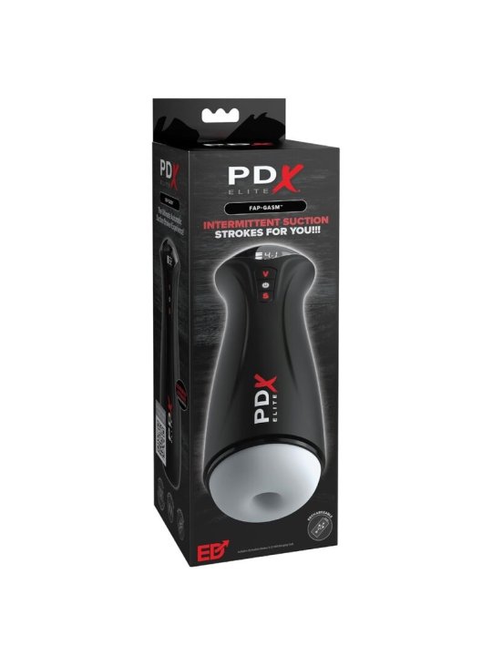 PDX ELITE MASTURBADOR MASCULINO FAP GASM CLEAR CON SUCCION INTERMITENTE