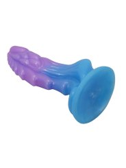 POWER MONSTERS ATLANTEANS DILDO REALISTICO CON VENTOSA 19 CM O 5 CM AZUL Y MORADO