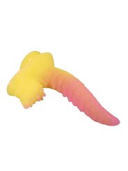 POWER MONSTERS RIPPLIED MONSTER DILDO FANTASIA CON VENTOSA 225 CM O 55 CM ROSA Y AMARILLO